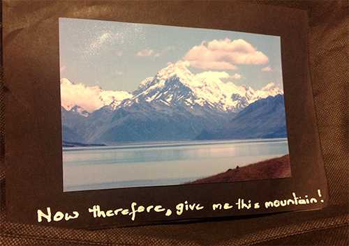 Now therefore give me this mountain